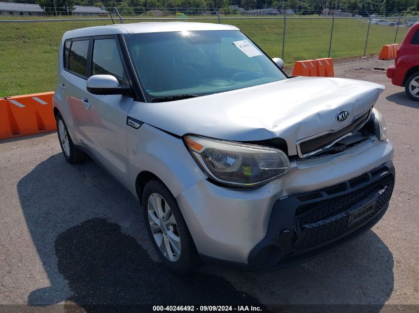 2015 Kia Soul + VIN: KNDJP3A54F7764431 Lot: 40246492