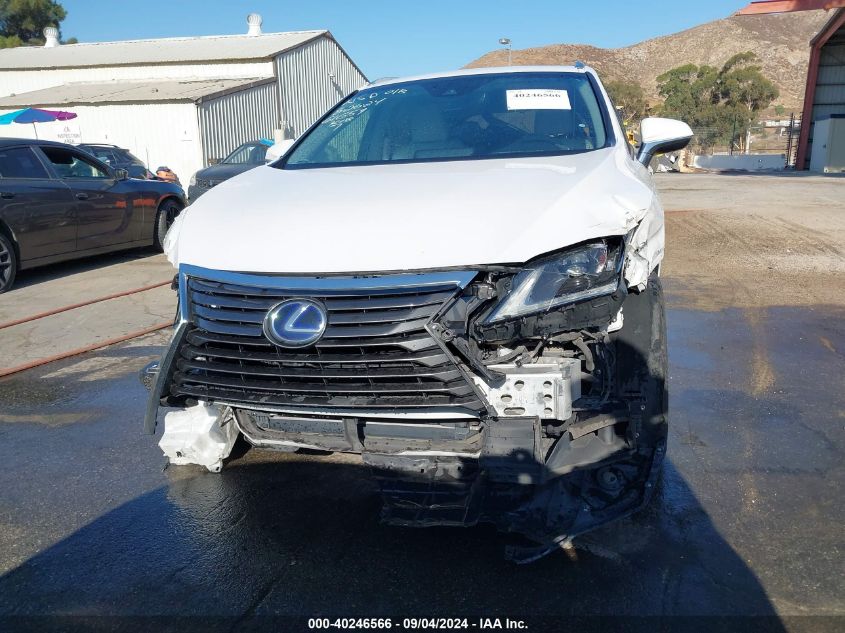 2018 Lexus Rx 450H VIN: 2T2BGMCA3JC021847 Lot: 40246566