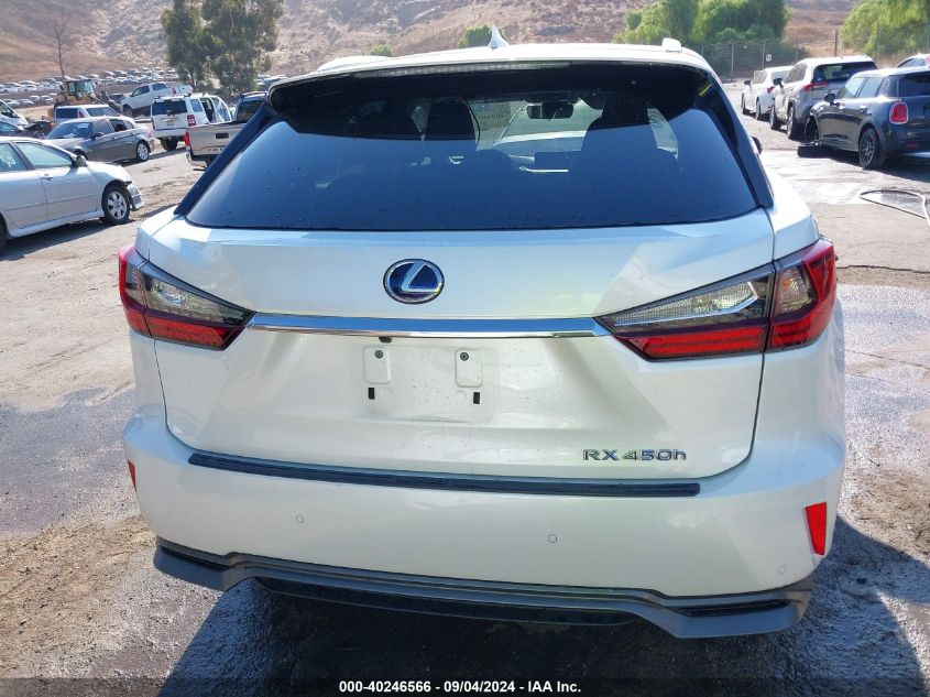 2018 Lexus Rx 450H VIN: 2T2BGMCA3JC021847 Lot: 40246566