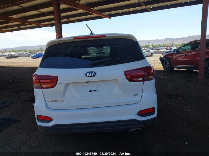 2019 Kia Sorento 3.3L Lx VIN: 5XYPG4A55KG559746 Lot: 40246759