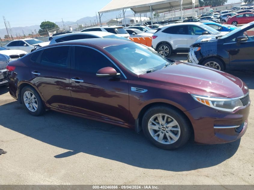 2018 Kia Optima Lx VIN: 5XXGT4L39JG184423 Lot: 40246866