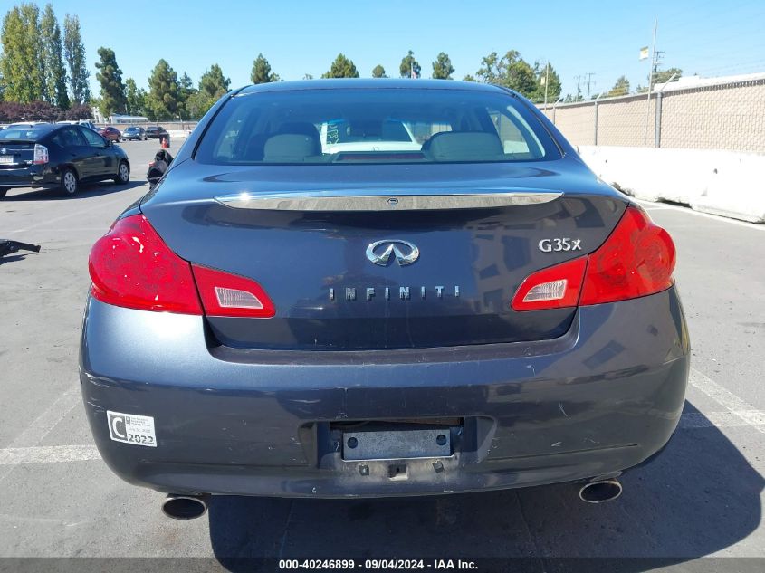 2007 Infiniti G35X VIN: JNKBV61F87M801115 Lot: 40246899