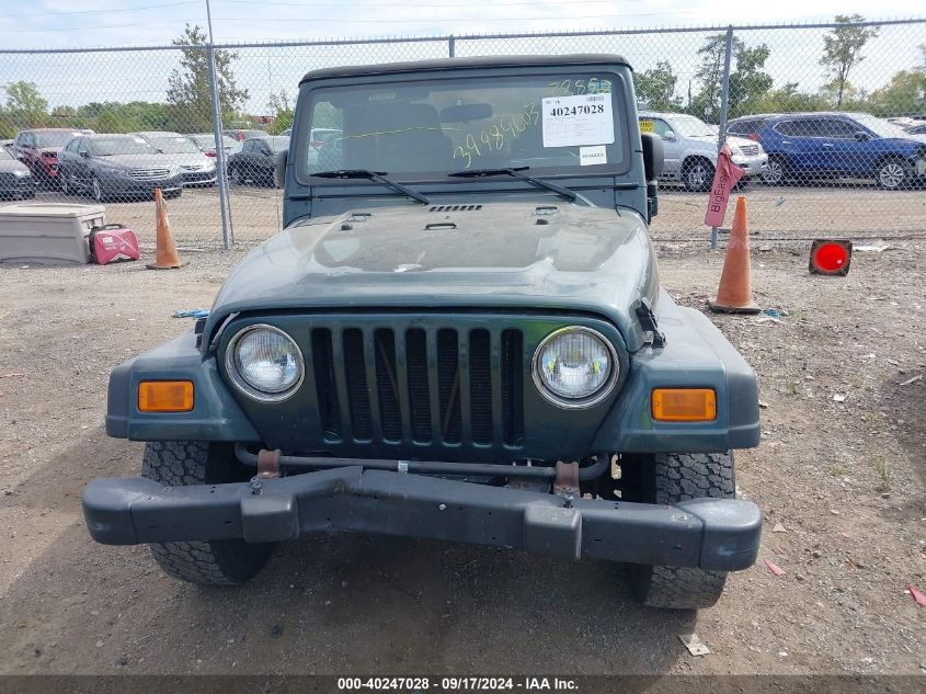 2003 Jeep Wrangler X VIN: 1J4FA39S63P377323 Lot: 40247028