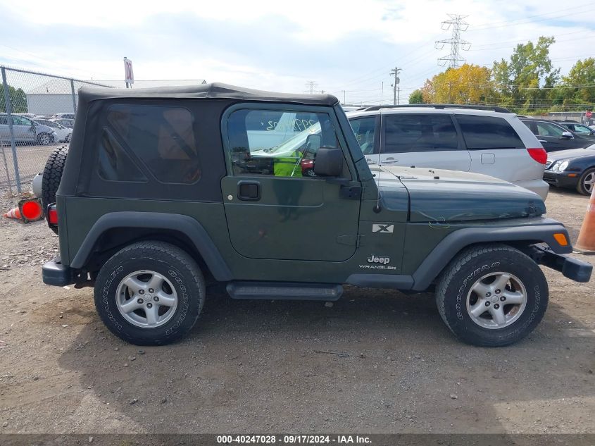 2003 Jeep Wrangler X VIN: 1J4FA39S63P377323 Lot: 40247028