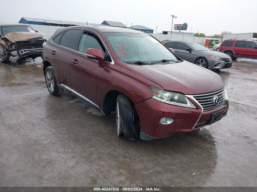 VIN JTJZB1BAXD2412818 2013 Lexus RX, 450H no.1