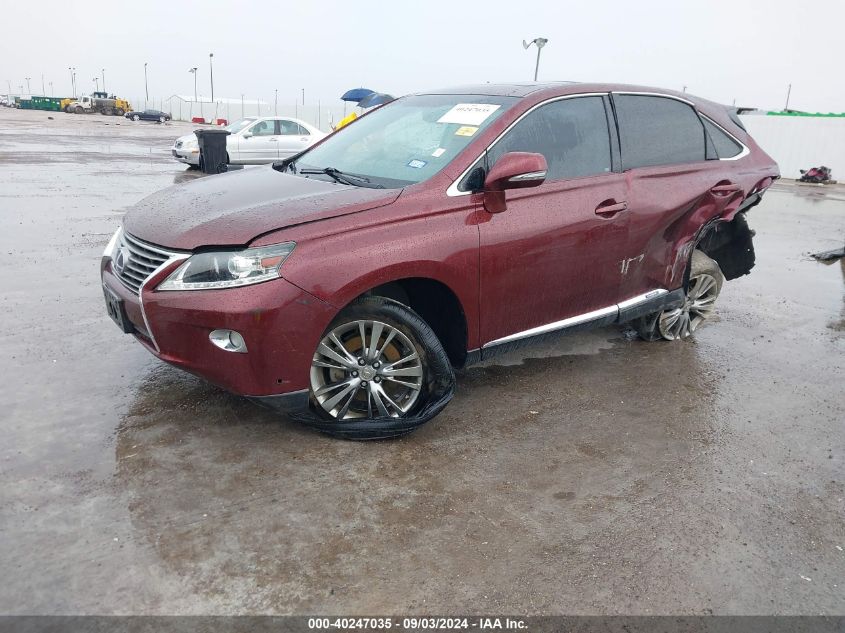 VIN JTJZB1BAXD2412818 2013 Lexus RX, 450H no.2