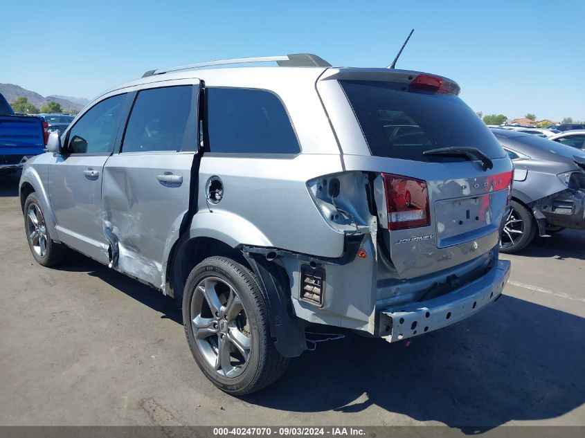 2018 Dodge Journey Crossroad VIN: 3C4PDCGB7JT208893 Lot: 40247070