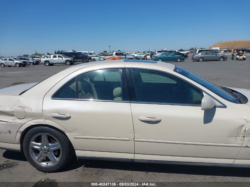 2000 Lincoln Ls V8 Auto VIN: 1LNHM87A3YY857426 Lot: 40247136