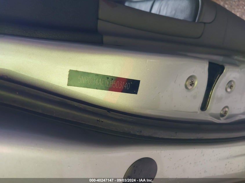 5NPDH4AE1EH503140 2014 Hyundai Elantra Limited