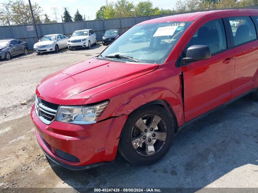 2013 Dodge Journey Se VIN: 3C4PDCAB7DT547599 Lot: 40247428