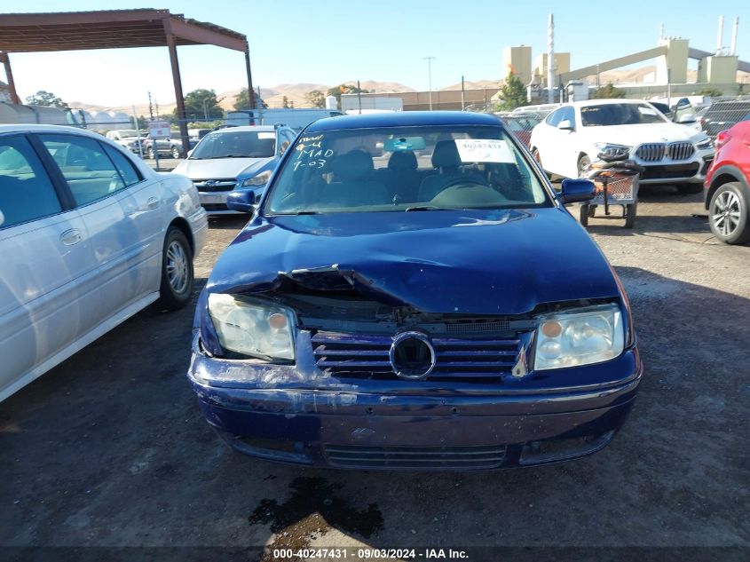 2002 Volkswagen Jetta Gls Tdi VIN: 3VWSP69M92M104996 Lot: 40247431