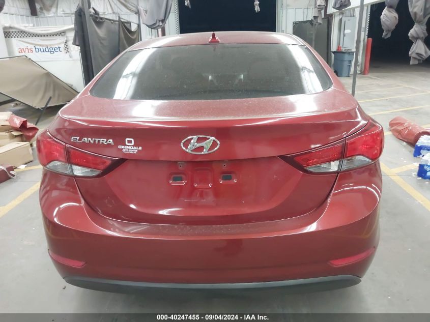 2016 Hyundai Elantra Se VIN: 5NPDH4AE0GH726059 Lot: 40247455