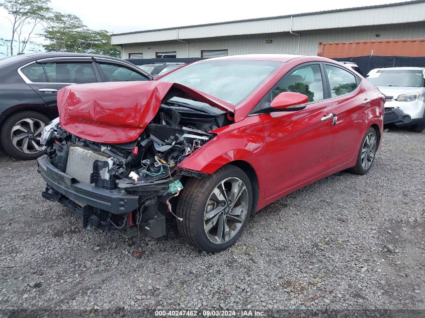 VIN KMHDH4AE3FU257792 2015 Hyundai Elantra, Limited no.2