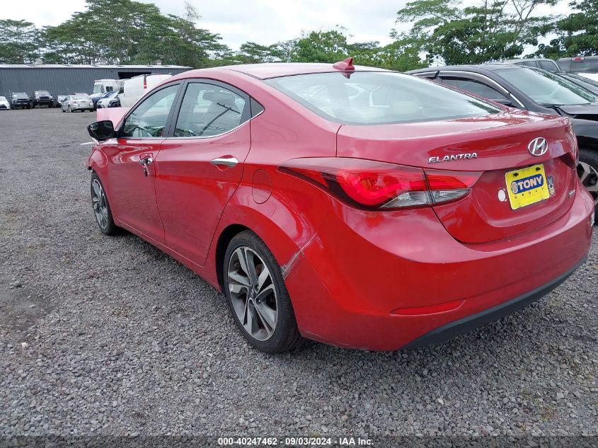 VIN KMHDH4AE3FU257792 2015 Hyundai Elantra, Limited no.3