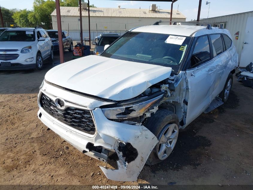 2023 Toyota Highlander Le VIN: 5TDKDRAH3PS002452 Lot: 40247489