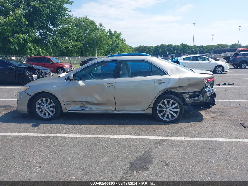 2014 Toyota Camry Hybrid Xle VIN: 4T1BD1FK1EU139352 Lot: 40248103