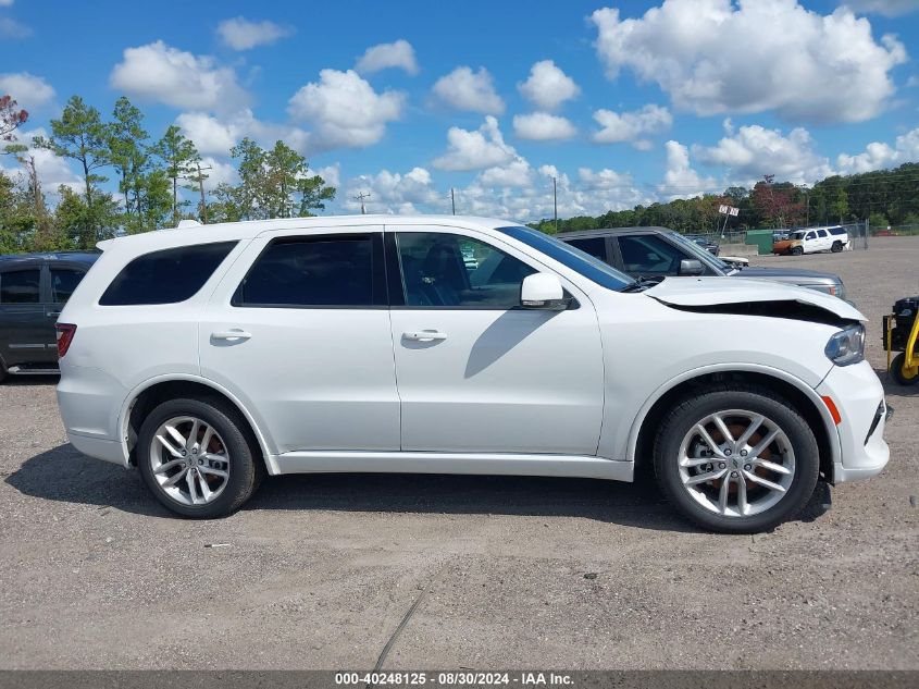 2022 Dodge Durango Gt Plus Rwd VIN: 1C4RDHDG3NC226167 Lot: 40248125