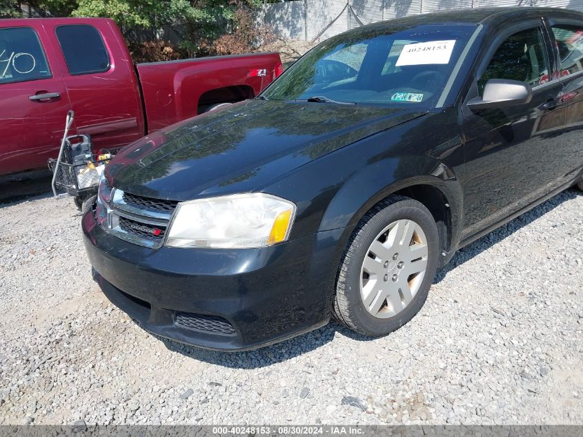 2013 Dodge Avenger Se VIN: 1C3CDZAB3DN632560 Lot: 40248153