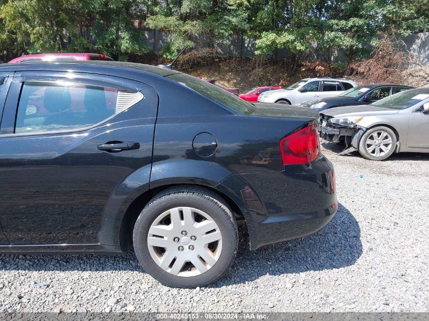 2013 Dodge Avenger Se VIN: 1C3CDZAB3DN632560 Lot: 40248153