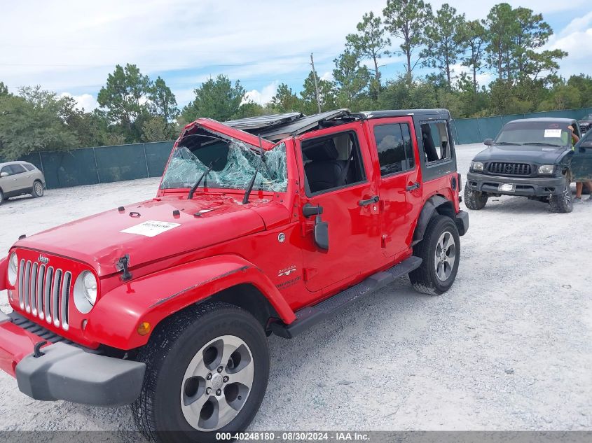 2016 Jeep Wrangler Unlimited Sahara VIN: 1C4BJWEG9GL305438 Lot: 40248180