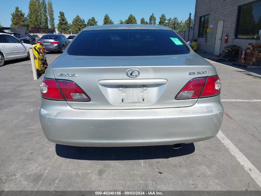 2003 Lexus Es 300 VIN: JTHBF30G936016249 Lot: 40248186