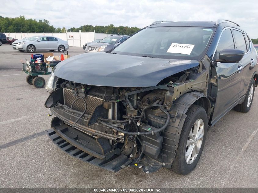 2016 Nissan Rogue Sv VIN: 5N1AT2MV6GC798182 Lot: 40248409