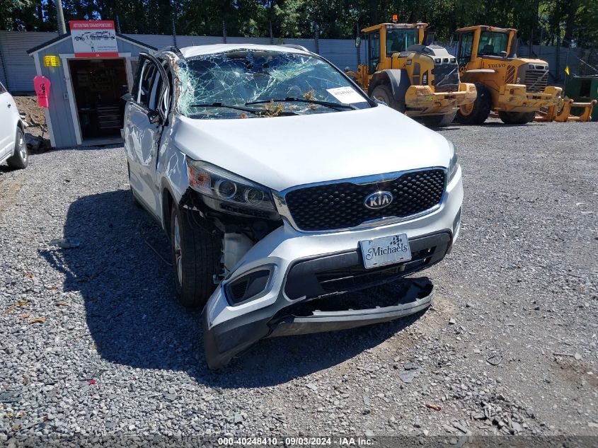 2017 Kia Sorento 2.4L Lx VIN: 5XYPGDA34HG296866 Lot: 40248410