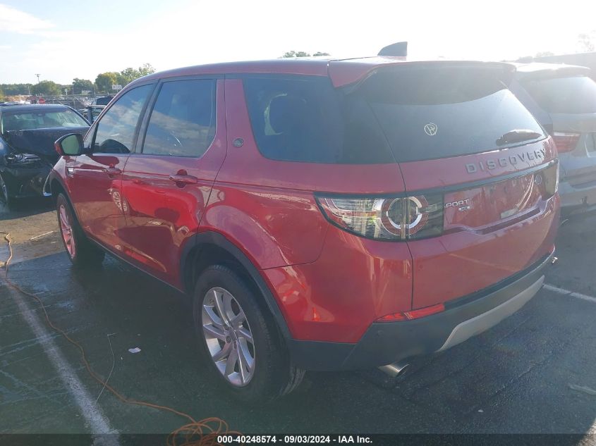 2019 Land Rover Discovery Sport Hse/Landmark Edition VIN: SALCR2FX7KH793815 Lot: 40248574