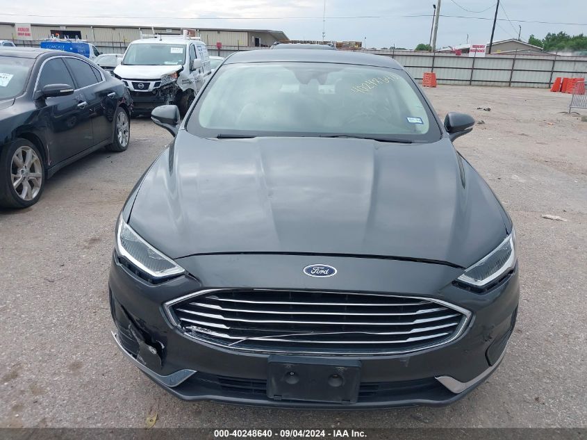 2019 Ford Fusion Sel VIN: 3FA6P0CD7KR224718 Lot: 40248640