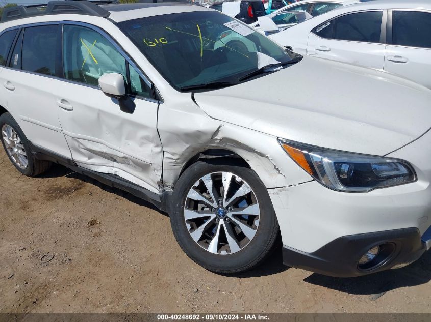 2016 Subaru Outback 2.5I Limited VIN: 4S4BSBNC2G3338425 Lot: 40248692