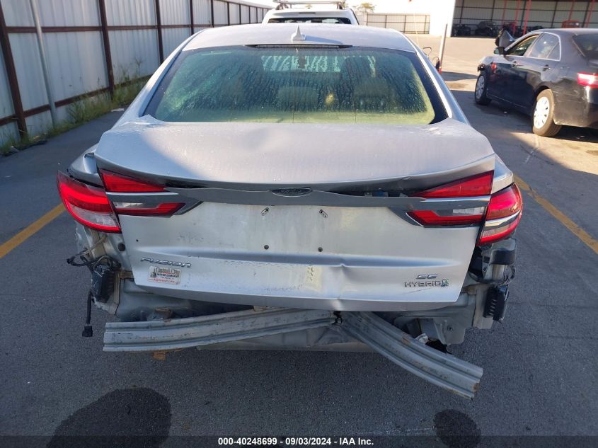 2019 Ford Fusion Hybrid Se VIN: 3FA6P0LU1KR263708 Lot: 40248699