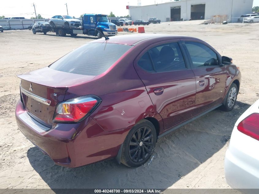 2022 Mitsubishi Mirage G4 Se VIN: ML32FVFJ8NHF04508 Lot: 40248700