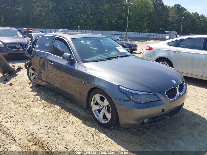 2005 BMW 525I VIN: WBANA53575B863250 Lot: 40248728