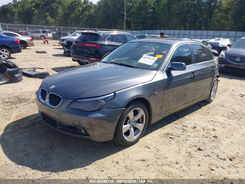 2005 BMW 525I VIN: WBANA53575B863250 Lot: 40248728