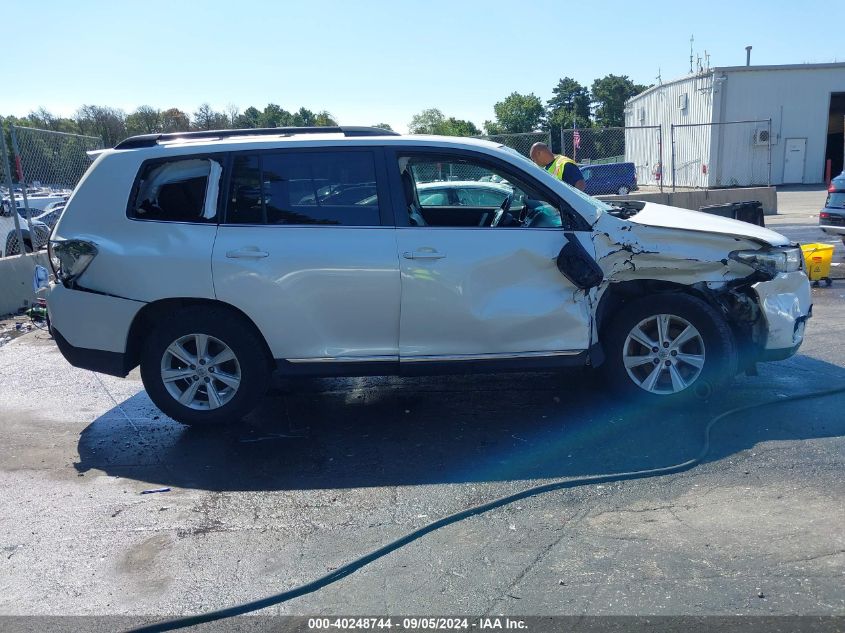 2013 Toyota Highlander Se V6 VIN: 5TDBK3EH0DS278709 Lot: 40248744