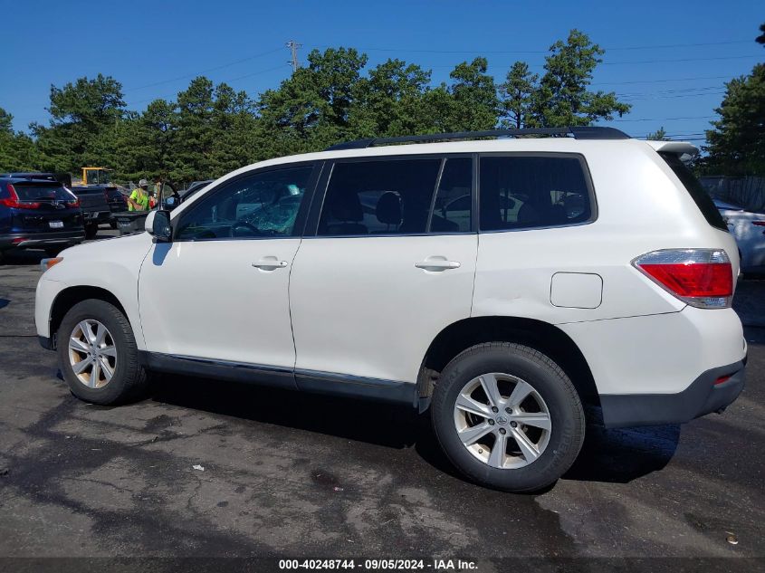 2013 Toyota Highlander Se V6 VIN: 5TDBK3EH0DS278709 Lot: 40248744