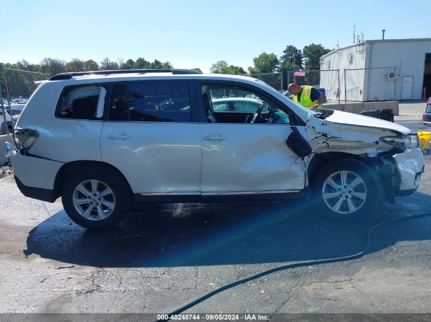 2013 Toyota Highlander Se V6 VIN: 5TDBK3EH0DS278709 Lot: 40248744