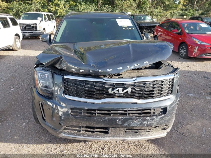 2022 Kia Telluride Ex VIN: 5XYP34HC0NG259455 Lot: 40248748