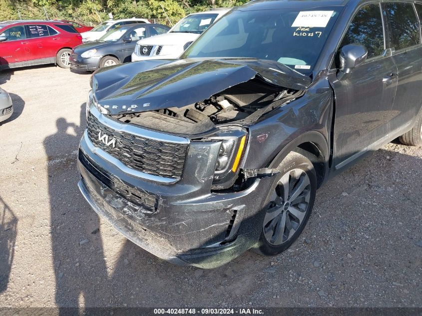 2022 Kia Telluride Ex VIN: 5XYP34HC0NG259455 Lot: 40248748