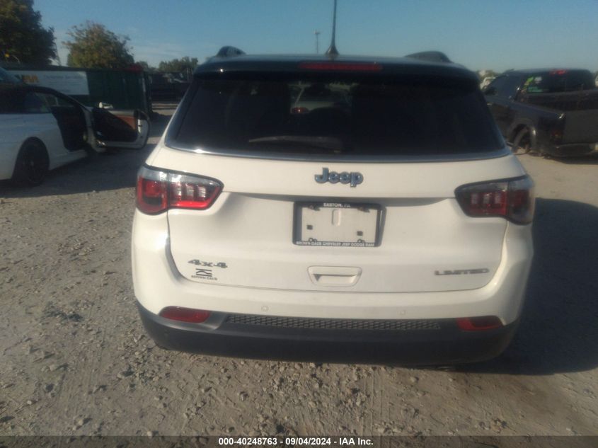 2018 Jeep Compass Limited 4X4 VIN: 3C4NJDCBXJT483928 Lot: 40248763