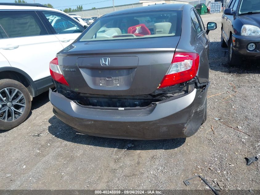 2012 Honda Civic Lx VIN: JHMFB2F56CS003477 Lot: 40248859