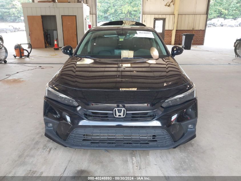 2022 Honda Civic Touring VIN: 2HGFE1F92NH321632 Lot: 40248893