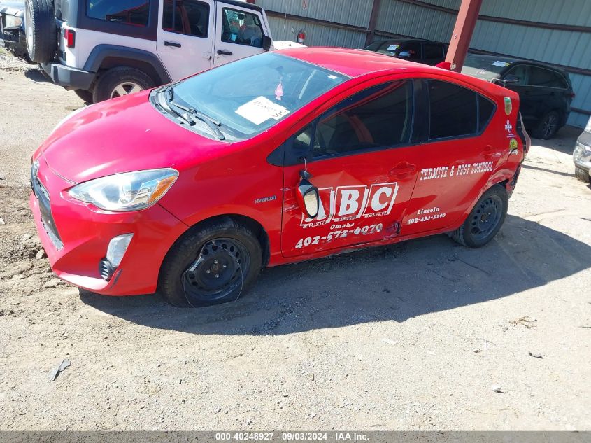 2015 Toyota Prius C Two VIN: JTDKDTB33F1587111 Lot: 40248927