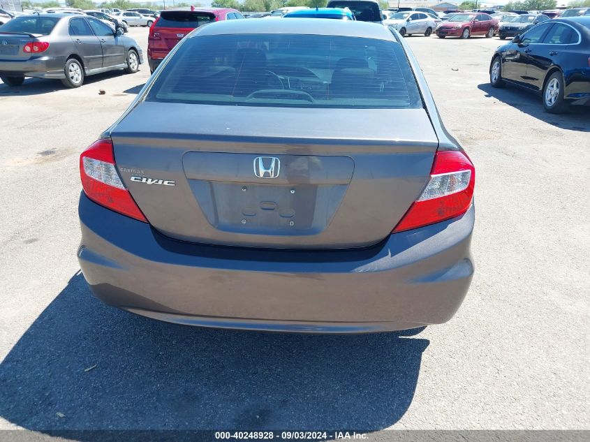 2012 Honda Civic Lx VIN: 19XFB2F54CE322557 Lot: 40248928