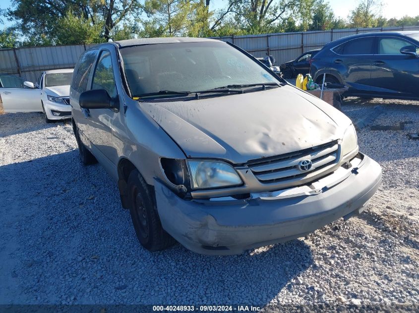 2002 Toyota Sienna Ce VIN: 4T3ZF19C12U456693 Lot: 40248933