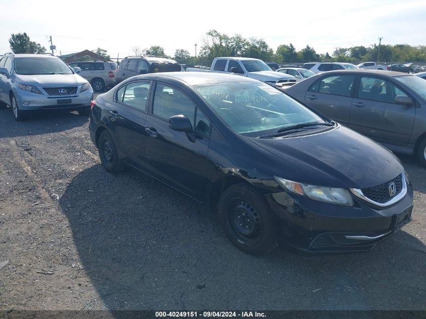 2013 Honda Civic Lx VIN: 19XFB2F53DE245035 Lot: 40249151