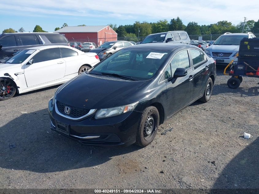 2013 Honda Civic Lx VIN: 19XFB2F53DE245035 Lot: 40249151