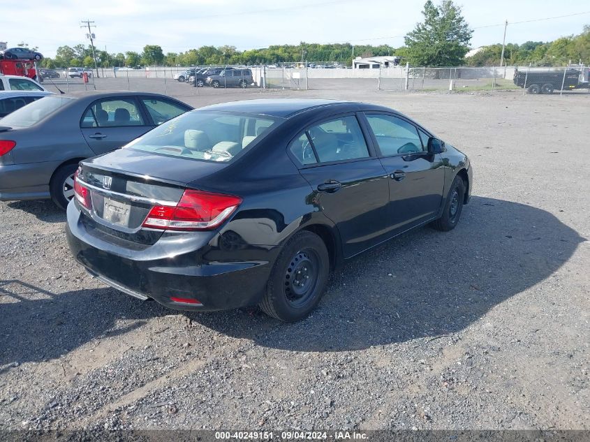 2013 Honda Civic Lx VIN: 19XFB2F53DE245035 Lot: 40249151