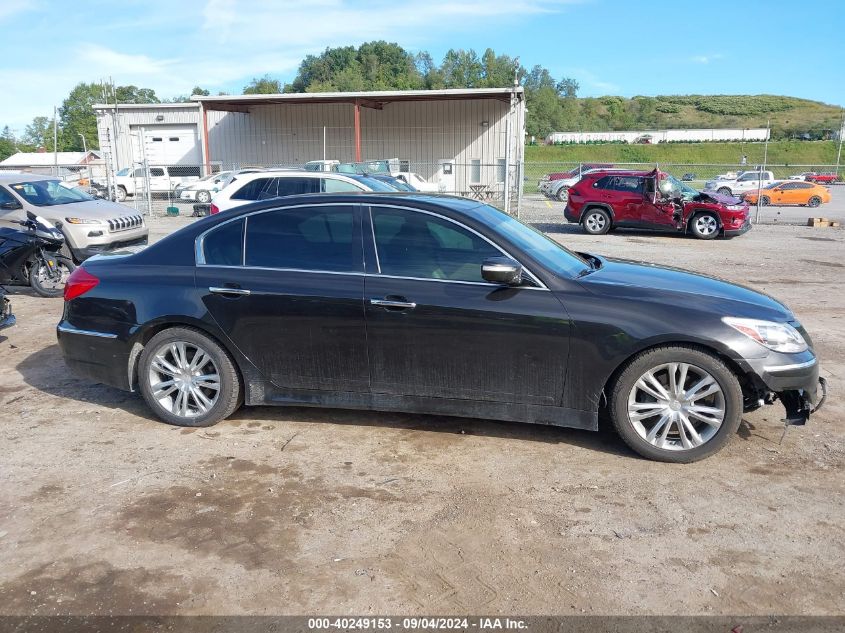 2013 Hyundai Genesis 3.8 VIN: KMHGC4DD1DU254109 Lot: 40249153