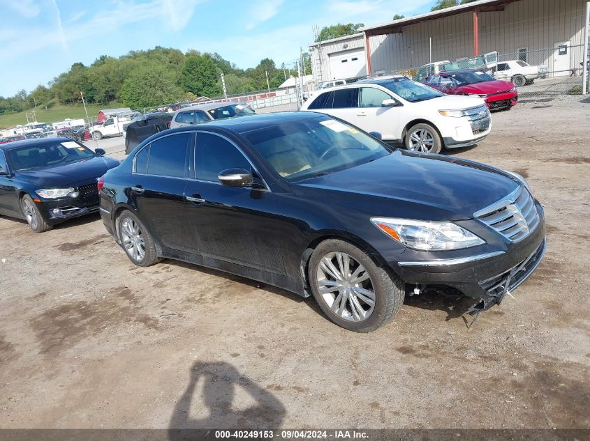 2013 Hyundai Genesis 3.8 VIN: KMHGC4DD1DU254109 Lot: 40249153